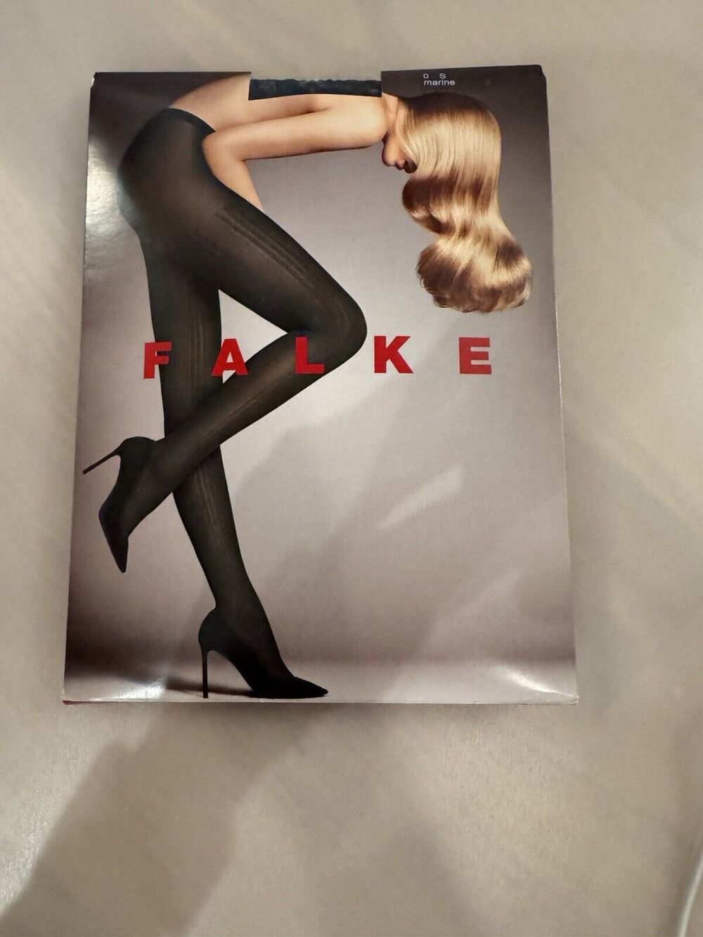 new Falke Black Fashion Tights 40669 Ribbed Small